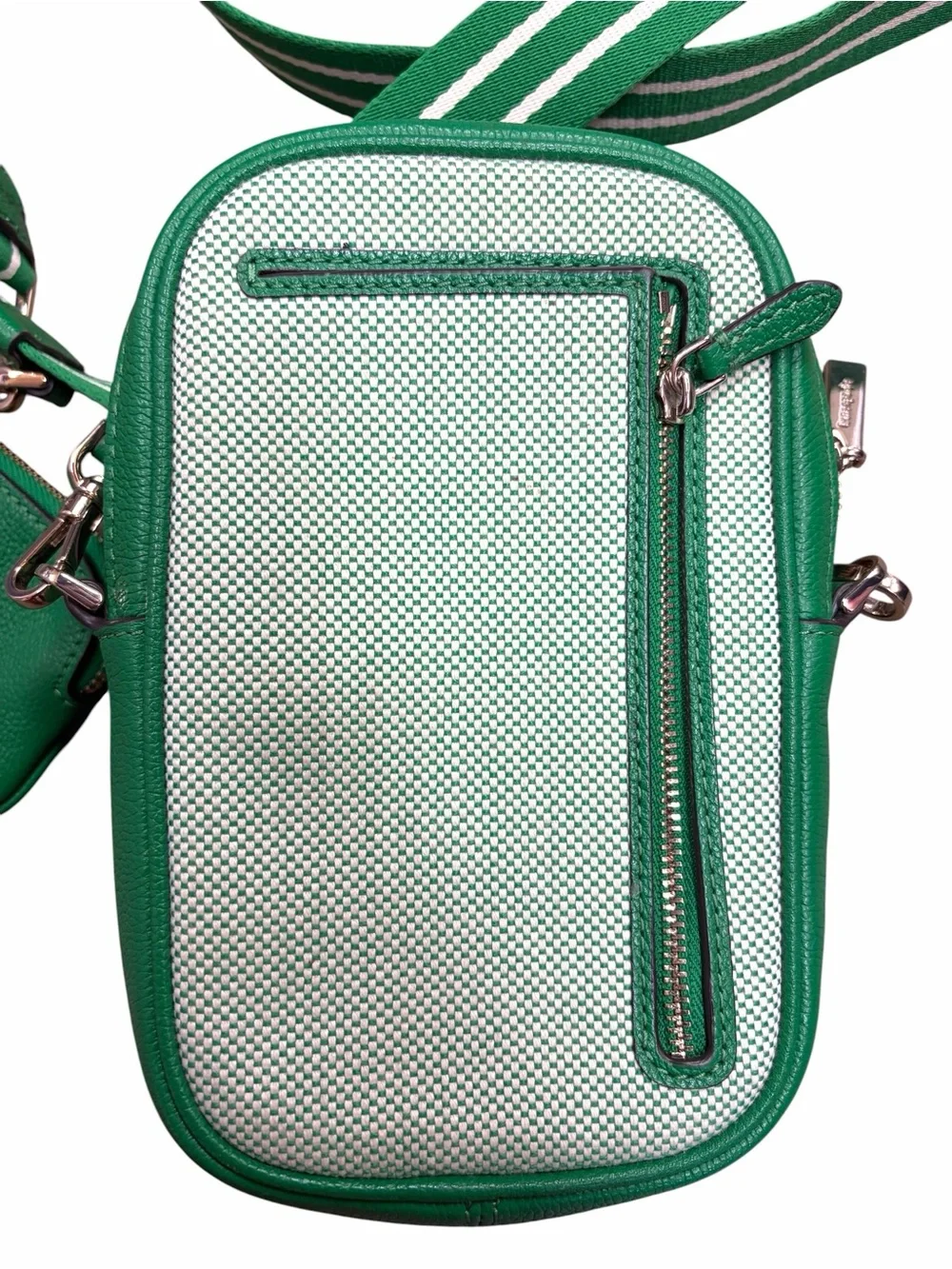 Kate Spade Rosie Canvas North South Zip Phone Crossbody - Green Bean Multi